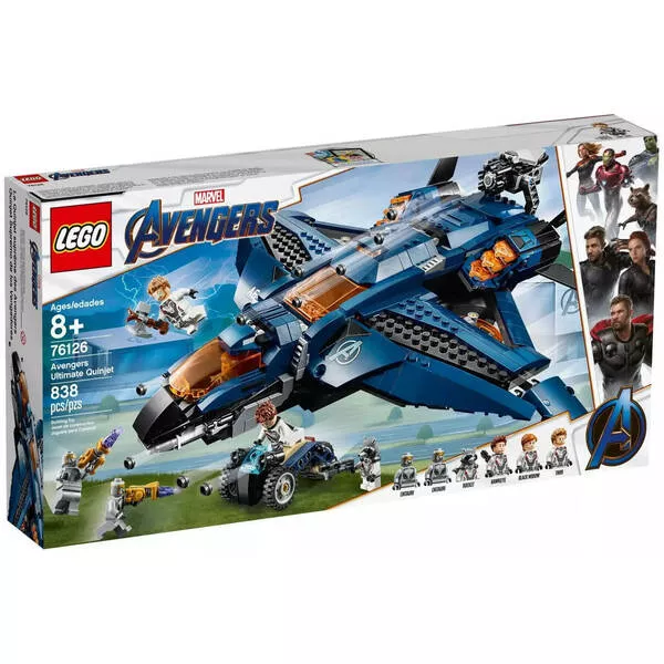 Super Heroes 76126 Модернизированный квинджет Мстителей