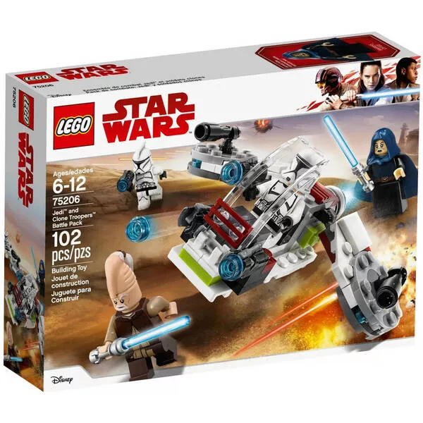 Star Wars 75206 Боевой набор джедаев и клонов-пехотинцев
