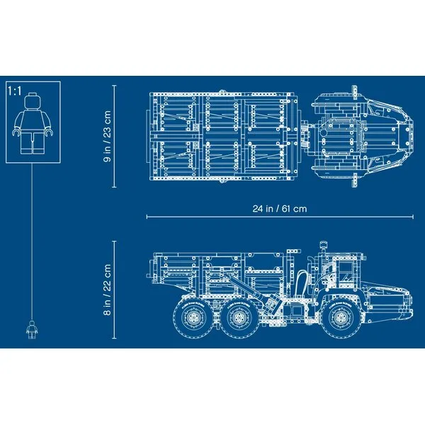 Technic 42114 Самосвал Volvo 6х6