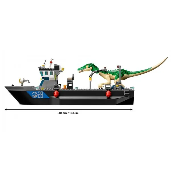 Jurassic World 76942 Побег барионикса на катере