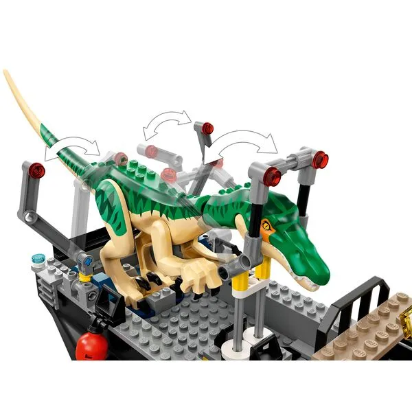 Jurassic World 76942 Побег барионикса на катере