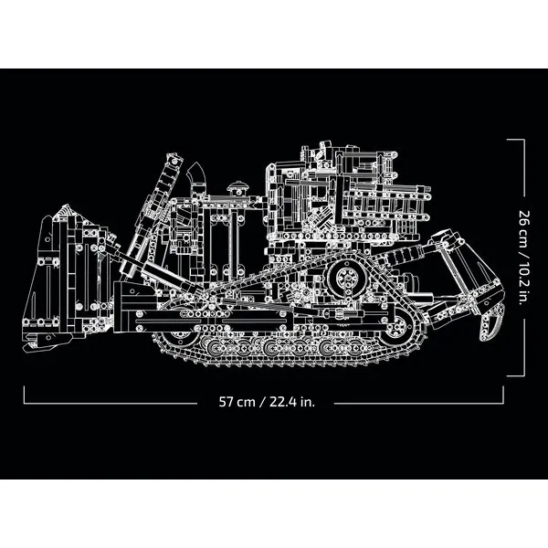 Technic 42131 Бульдозер Cat D11 на пульте управления
