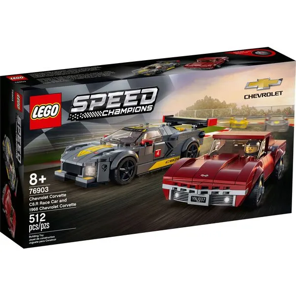 Speed Champions 76903 Chevrolet Corvette C8.R Race Car and 1968 Chevrolet Corvette