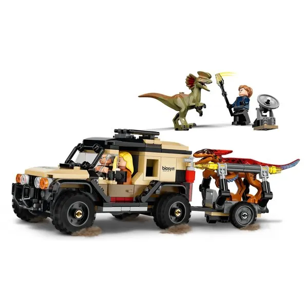 Jurassic World 76951 Перевозка пирораптора и дилофозавра