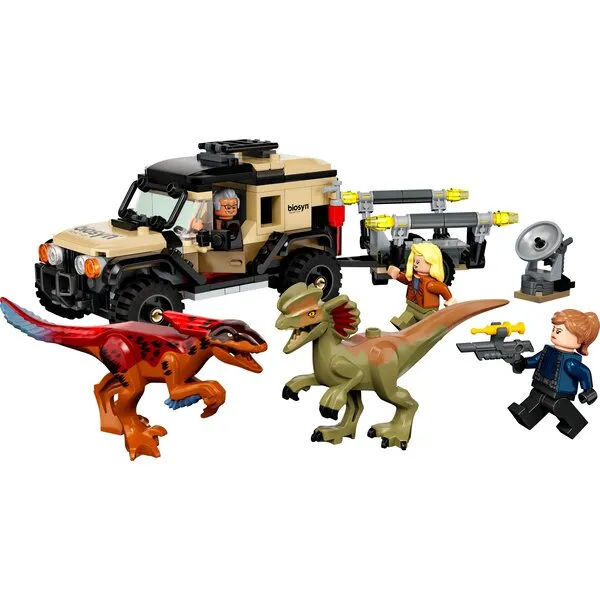 Jurassic World 76951 Перевозка пирораптора и дилофозавра