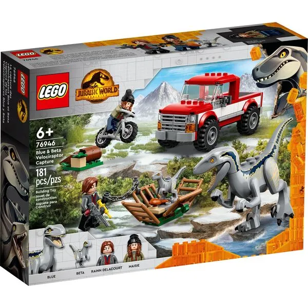 Jurassic World 76946 Захват синего и бета-велоцираптора