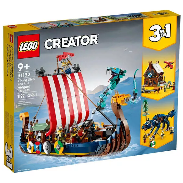 Creator 31132 Корабль викингов и Змей Мидгарда