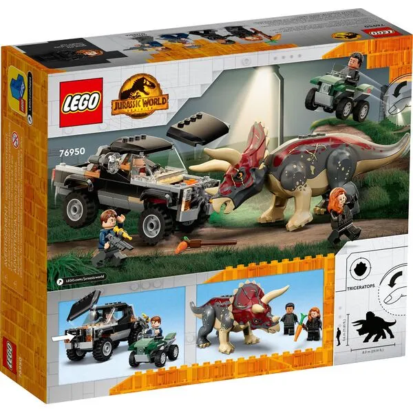 Jurassic World 76950 Нападение трицератопса на пикап