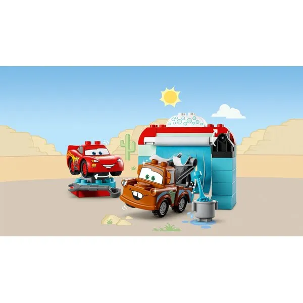 DUPLO 10996 Веселая автомойка Молнии Маккуина и Мэтра