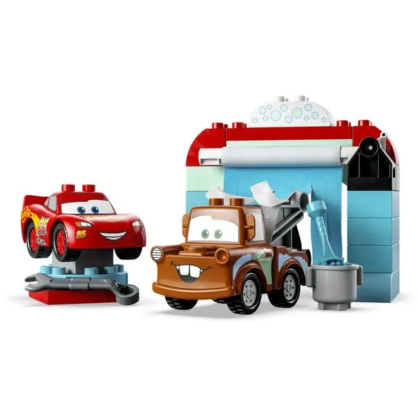 DUPLO 10996 Веселая автомойка Молнии Маккуина и Мэтра