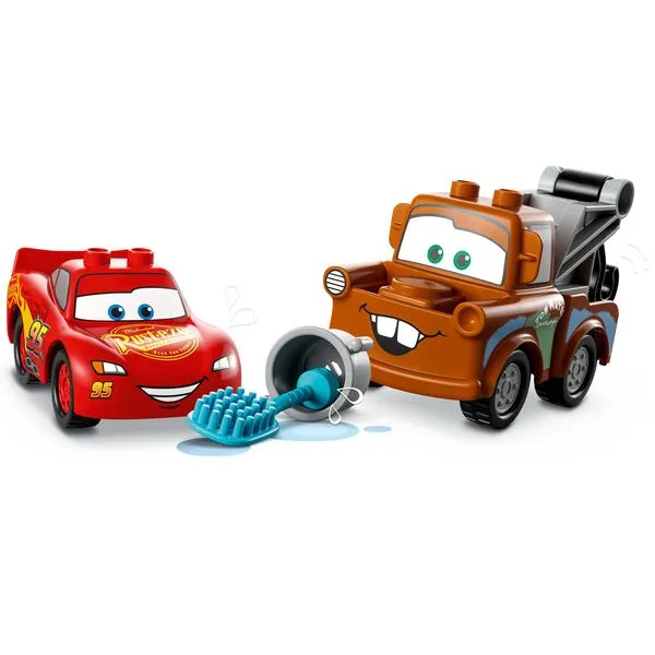 DUPLO 10996 Веселая автомойка Молнии Маккуина и Мэтра