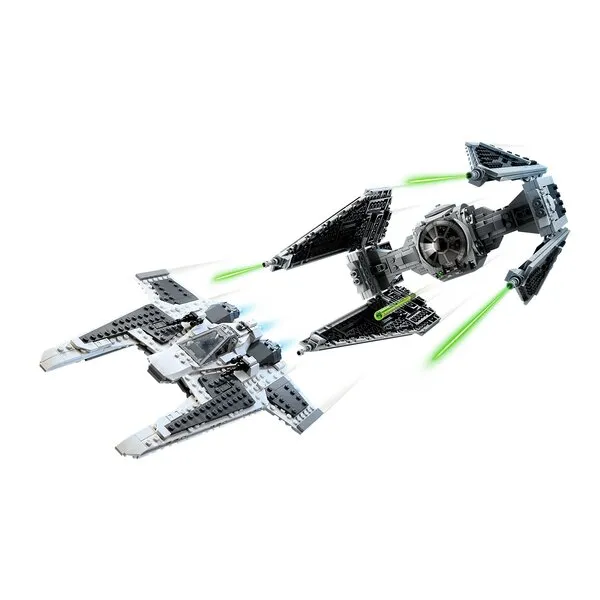 Star Wars 75348 Истребитель Mandalorian Fang против TIE Interceptor