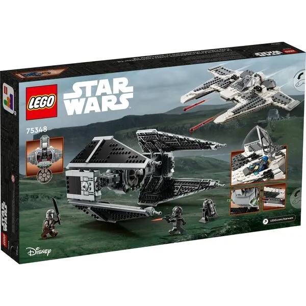 Star Wars 75348 Истребитель Mandalorian Fang против TIE Interceptor
