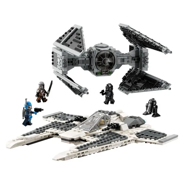 Star Wars 75348 Истребитель Mandalorian Fang против TIE Interceptor