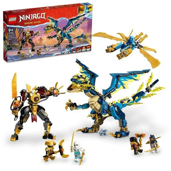 NINJAGO 71796 Стихийный дракон против боевого робота императрицы