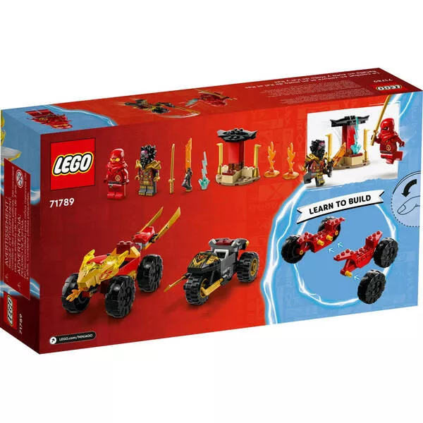 NINJAGO 71789 Битва автомобилей и мотоциклов Кая и Раса