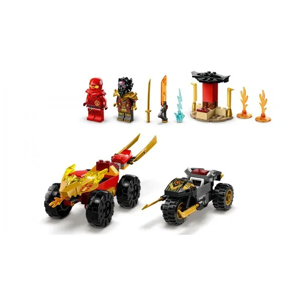 NINJAGO 71789 Битва автомобилей и мотоциклов Кая и Раса