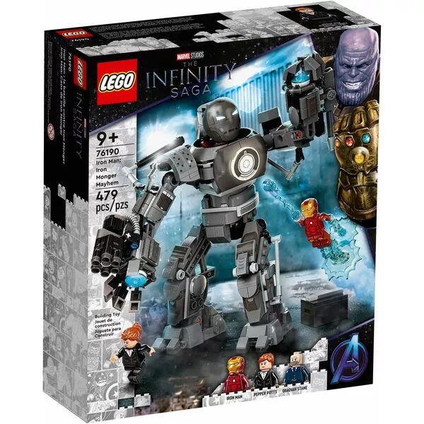 Super Heroes 76190 Железный человек: схватка с Железным Торговцем