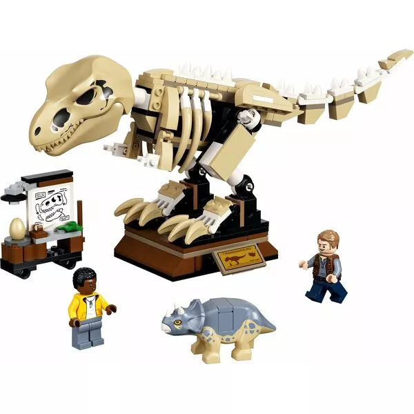 Jurassic World 76940 Скелет тираннозавра на выставке