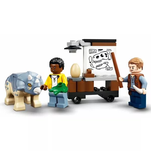Jurassic World 76940 Скелет тираннозавра на выставке