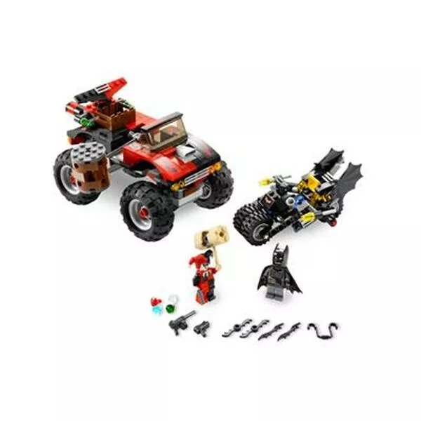 Batman 7886 The Batcycle Harley Quinn's Hammer Truck