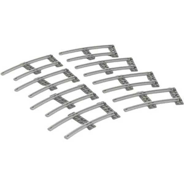 Trains 7851 8 Curved Rails Grey 4.5 V