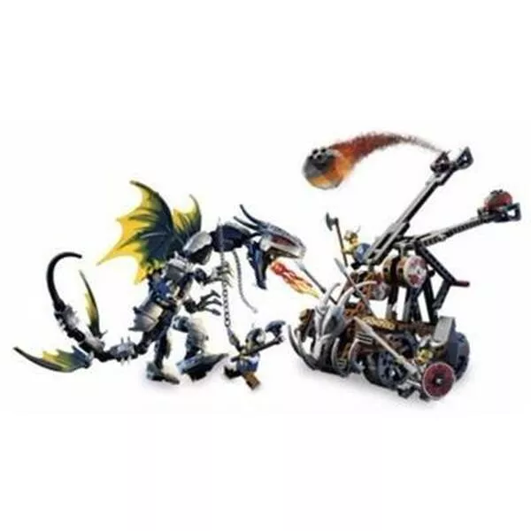 Vikings 7021 Viking Double Catapault vs. the Armored Ofnir Dragon