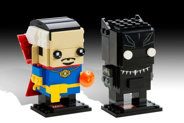 BrickHeadz 41493 Чёрная Пантера и Доктор Стрэндж