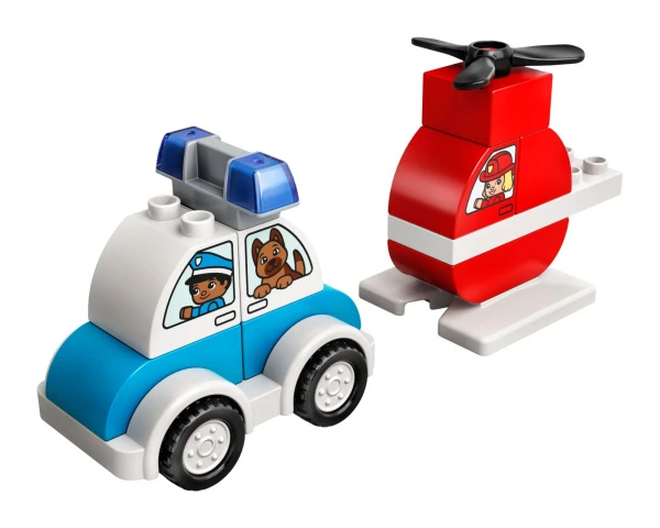 DUPLO 10957 Пожарный вертолёт и полицейская машина