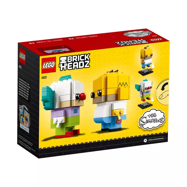 BrickHeadz 41632 Гомер Симпсон и клоун Красти