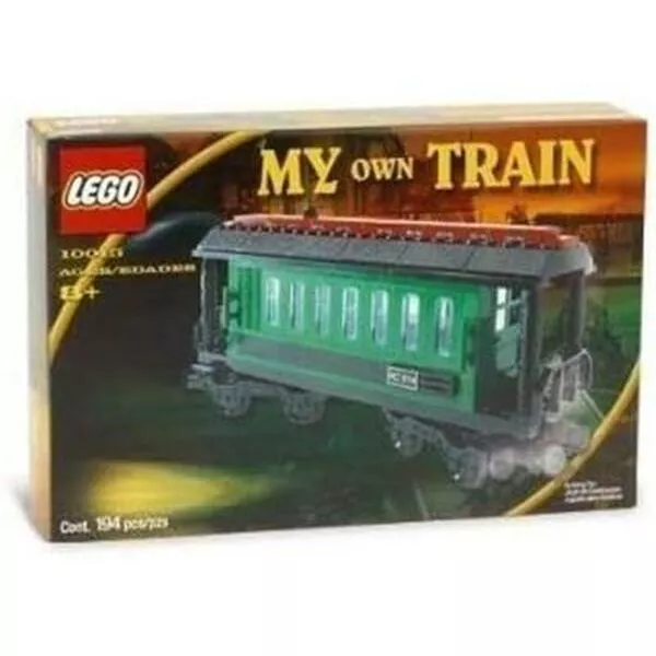 Trains 10015 Зеленый пассажирский вагон