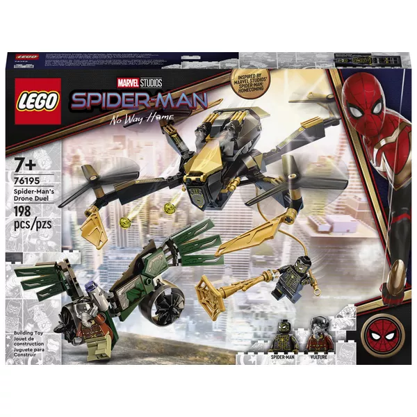 Super Heroes 76195 Дуэль дронов Человека-Паука
