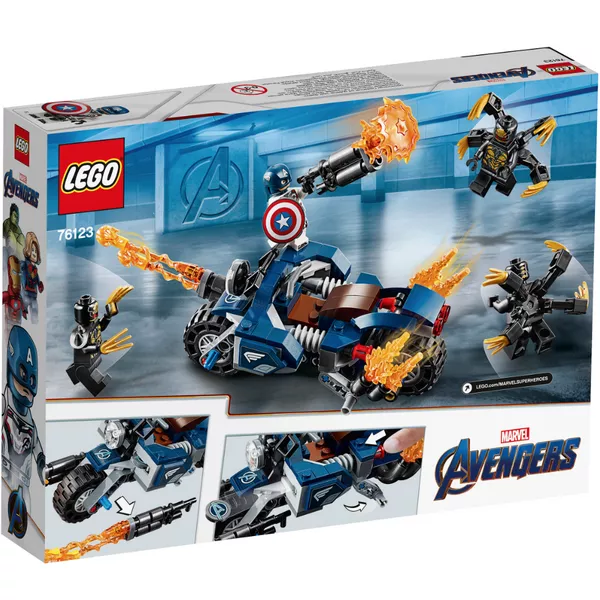 Super Heroes 76123 Капитан Америка: Атака Аутрайдеров