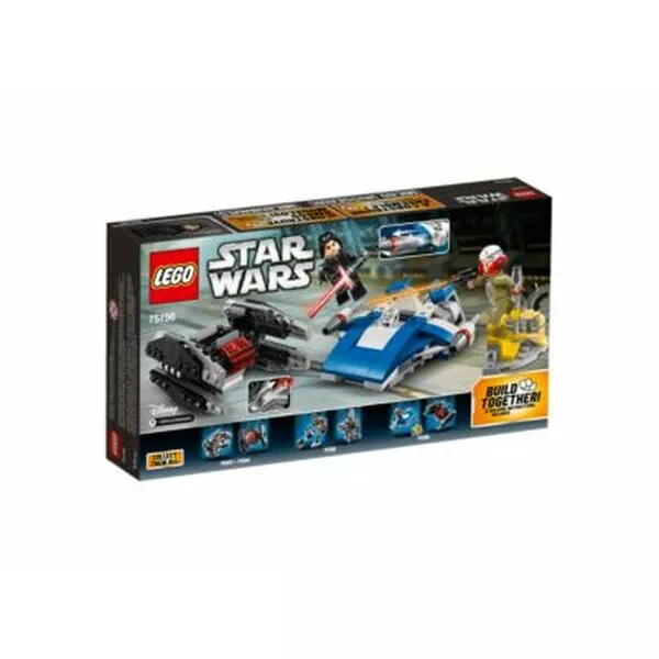 Star Wars 75196 Истребитель типа A против бесшумного истребителя СИД