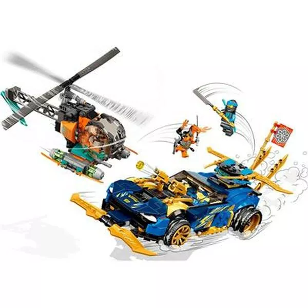 NINJAGO 71776 Гоночный автомобиль ЭВО Джея и Нии