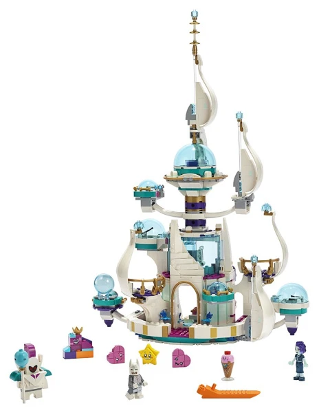 The LEGO Movie-2 70838 «СОВСЕМ-НЕ-СТРАШНЫЙ» космический замок королевы Многолики Прекрасной