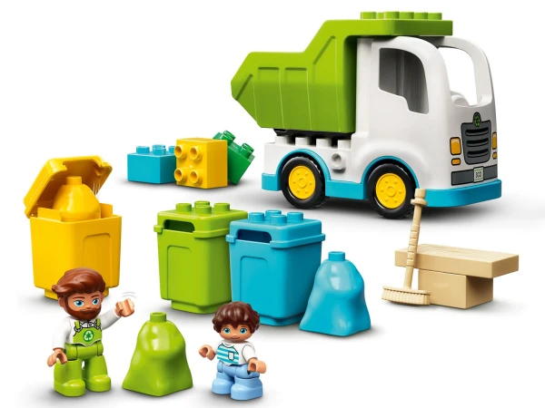 DUPLO 10945 Мусоровоз и контейнеры для раздельного сбора мусора