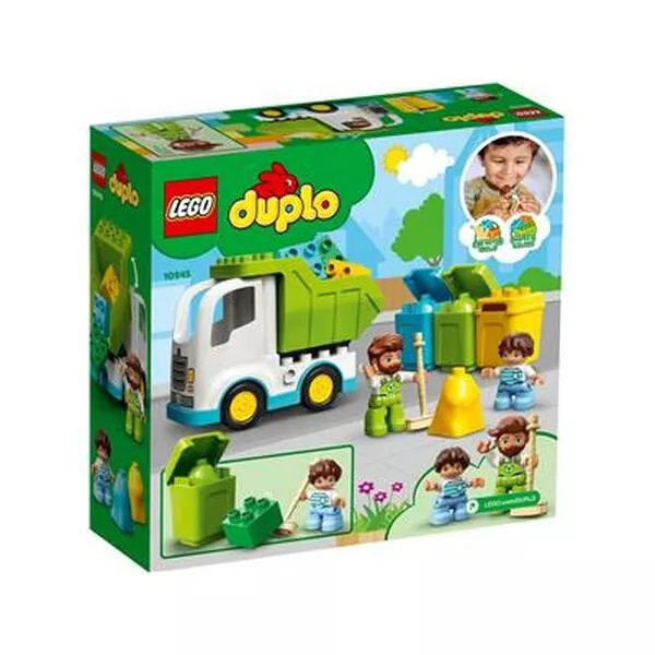 DUPLO 10945 Мусоровоз и контейнеры для раздельного сбора мусора