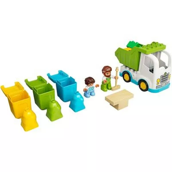 DUPLO 10945 Мусоровоз и контейнеры для раздельного сбора мусора