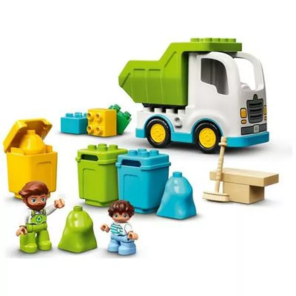 DUPLO 10945 Мусоровоз и контейнеры для раздельного сбора мусора