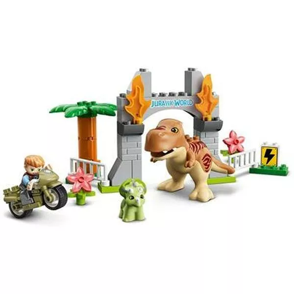 DUPLO 10939 Побег динозавров: тираннозавр и трицератопс