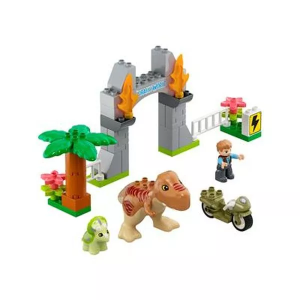 DUPLO 10939 Побег динозавров: тираннозавр и трицератопс