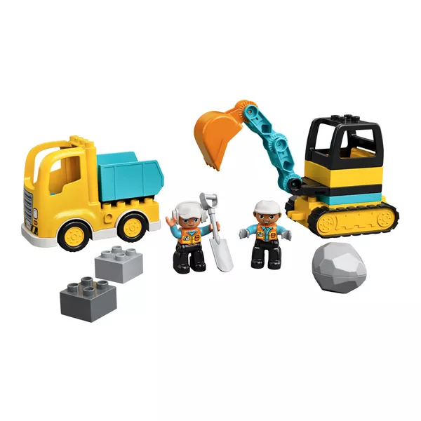 DUPLO 10931 Грузовик и гусеничный экскаватор