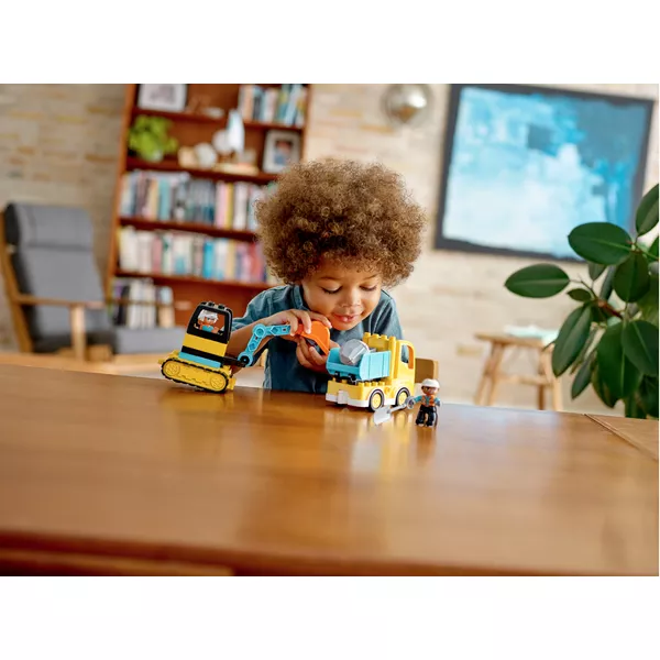 DUPLO 10931 Грузовик и гусеничный экскаватор
