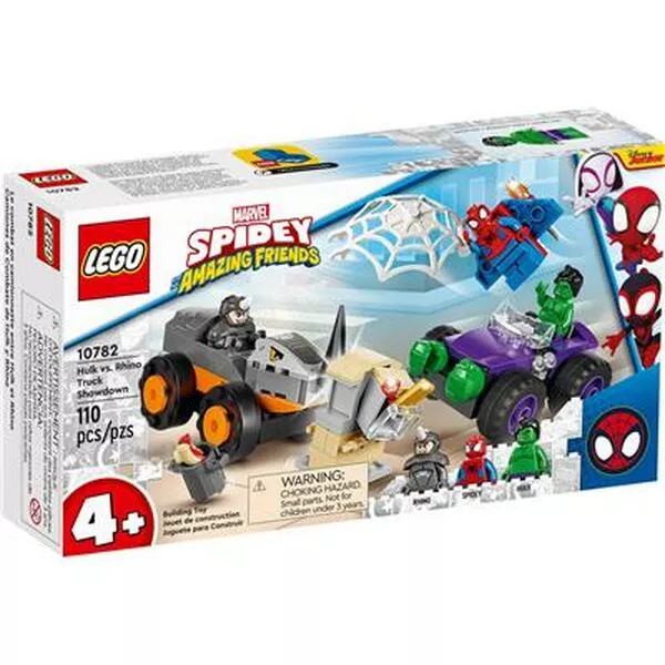 Super Heroes 10782 Схватка Халка и Носорога на грузовиках