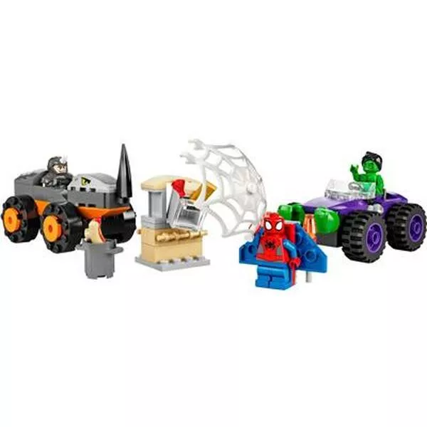Super Heroes 10782 Схватка Халка и Носорога на грузовиках