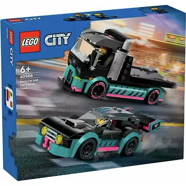 City 60406 Гоночный автомобиль и автовоз