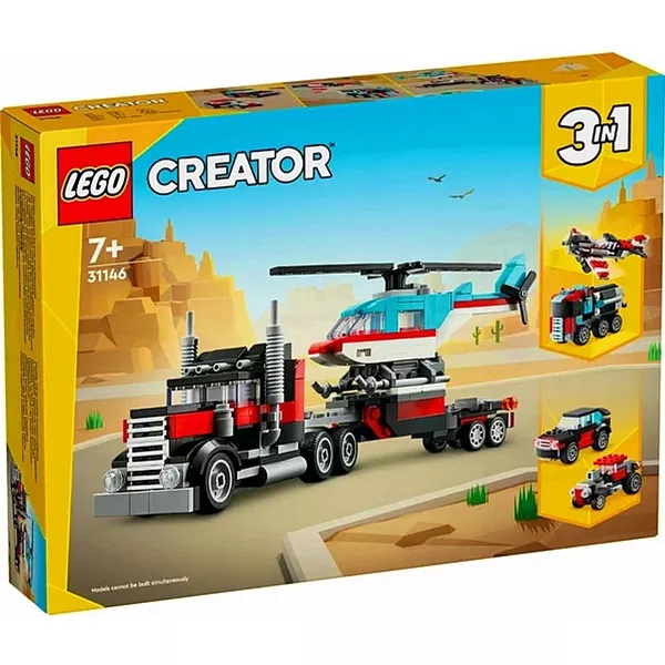 Creator 31146 Грузовик-платформа с вертолетом