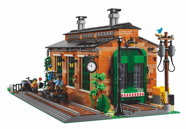 BrickLink 910033 Старое паровозное депо