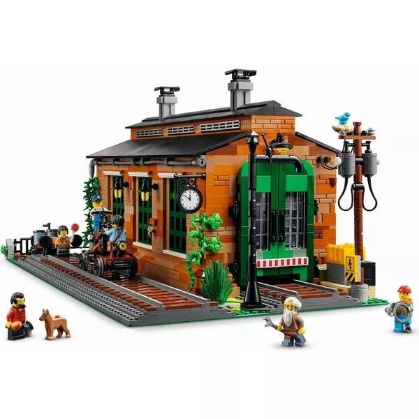 BrickLink 910033 Старое паровозное депо
